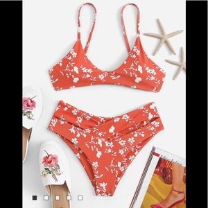 Super cute Red Floral Bikini